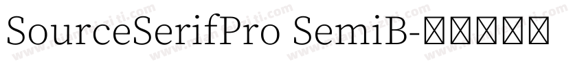 SourceSerifPro SemiB字体转换